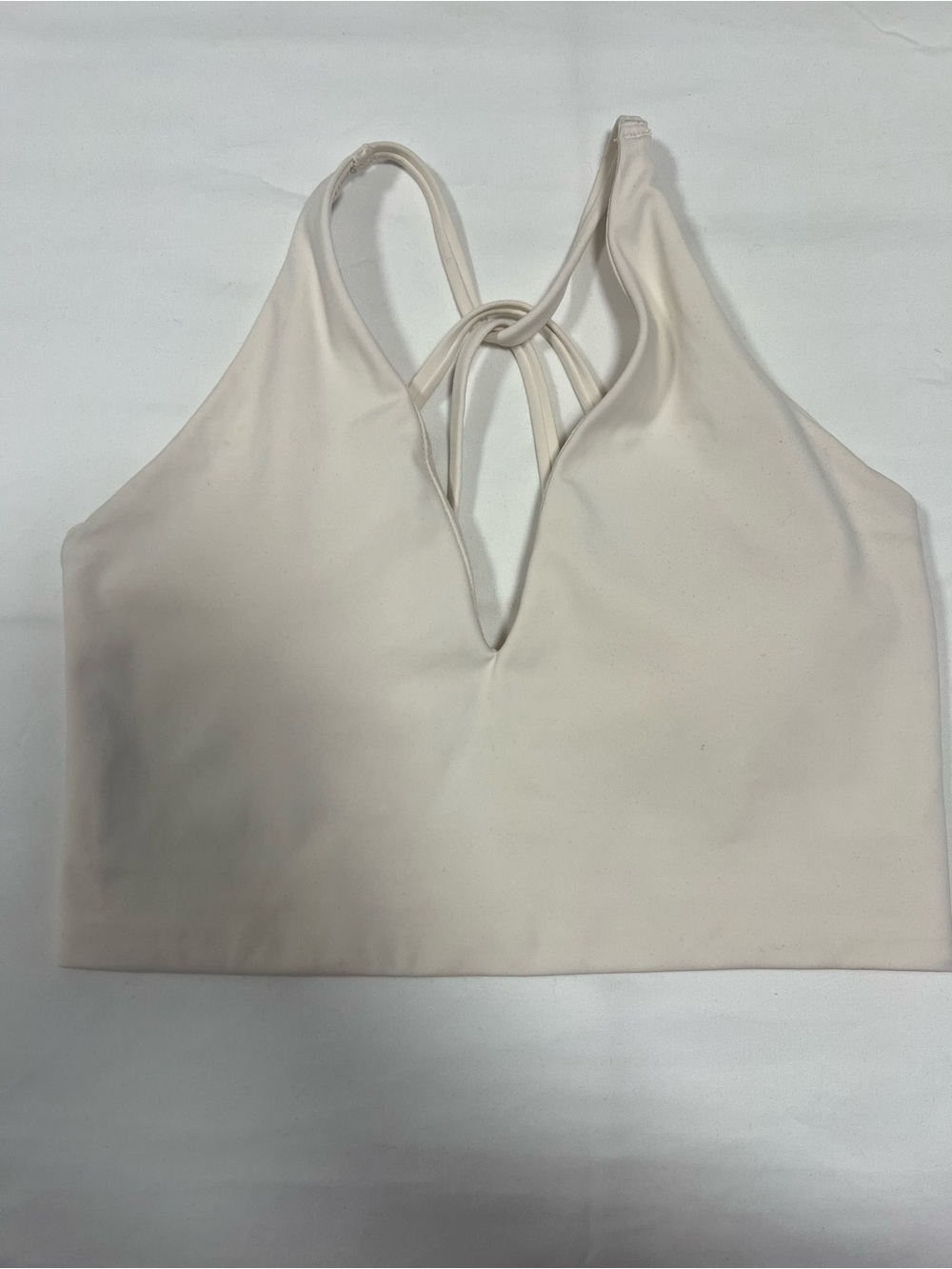 H&M Cream Strappy V-Neck Bralette